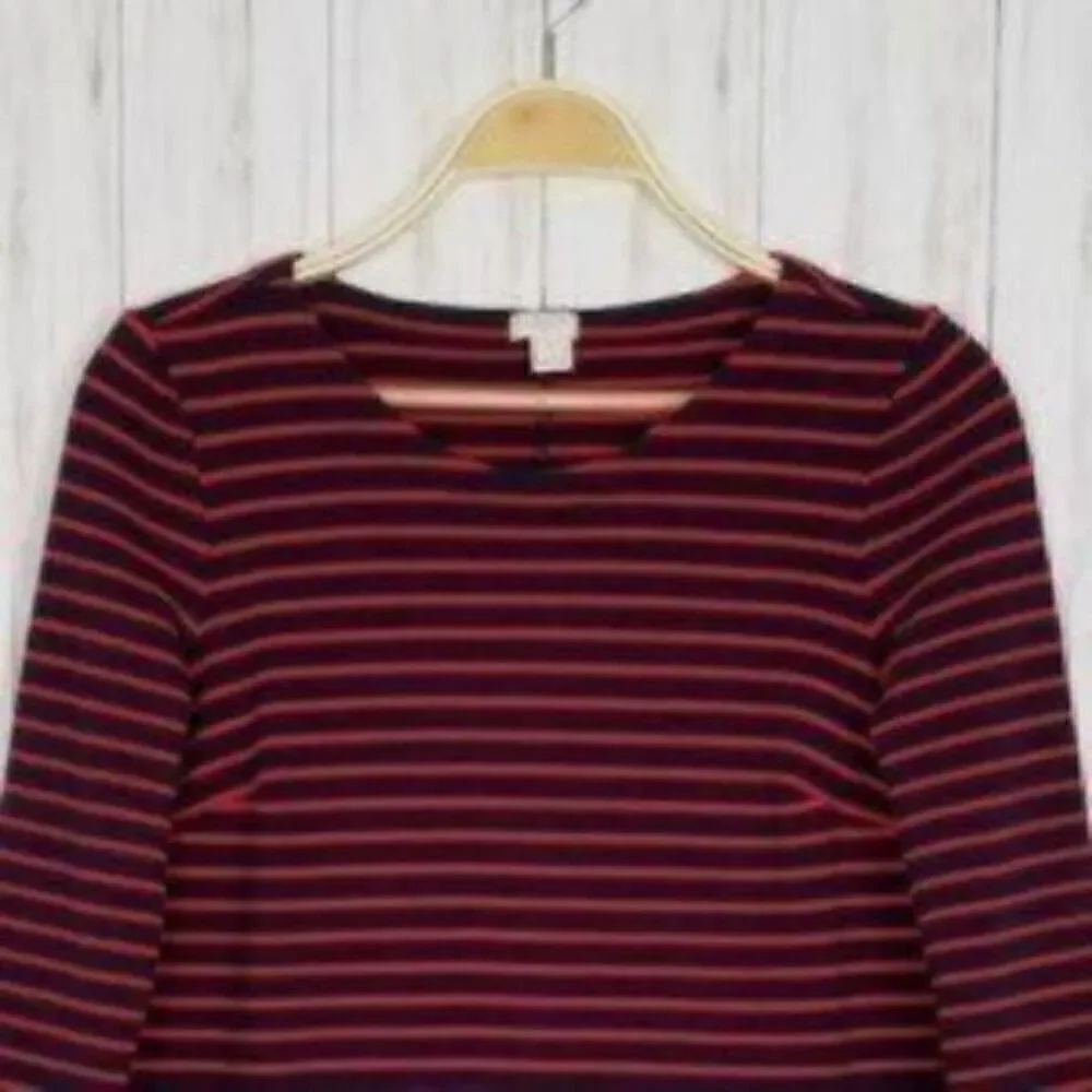 J. Crew Preppy Nautical Breton Striped Shift Dress